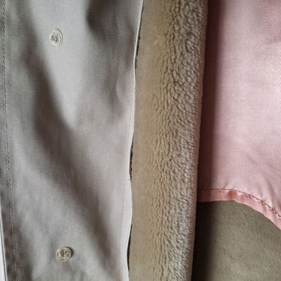 Misty Harbor Vintage Water Resistant Removable Faux Fur Lining Trench‎ Coat 42R - Picture 7 of 16
